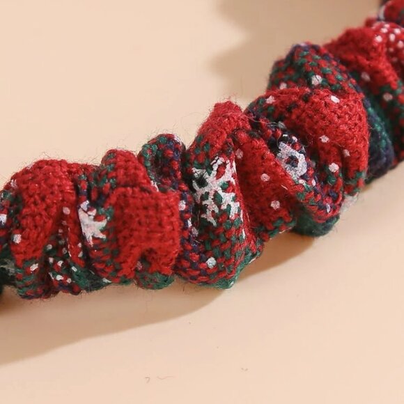 3pcs Girls Christmas Plaid Headbands - Picture 3 of 3